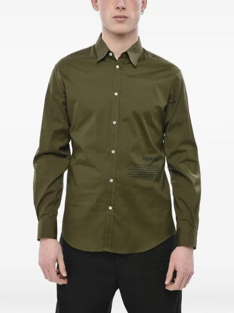 DSQUARED2 logo-print long-sleeve shirt