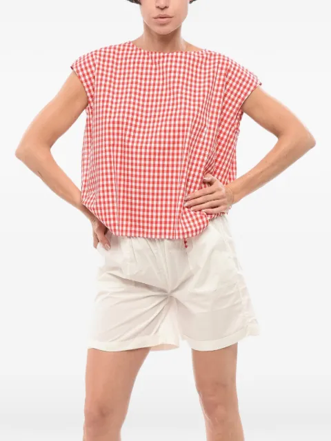 Woolrich checked-pattern cotton blouse