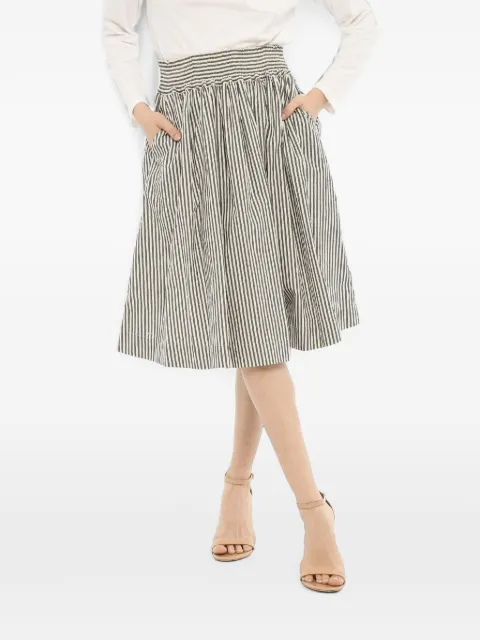 Woolrich striped midi skirt
