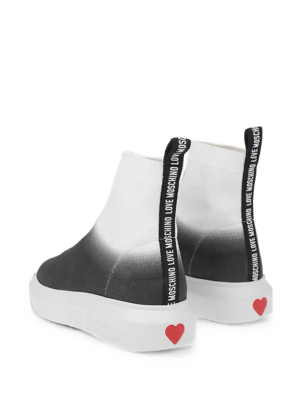 Moschino Love logo-embroidered sneakers Zwart
