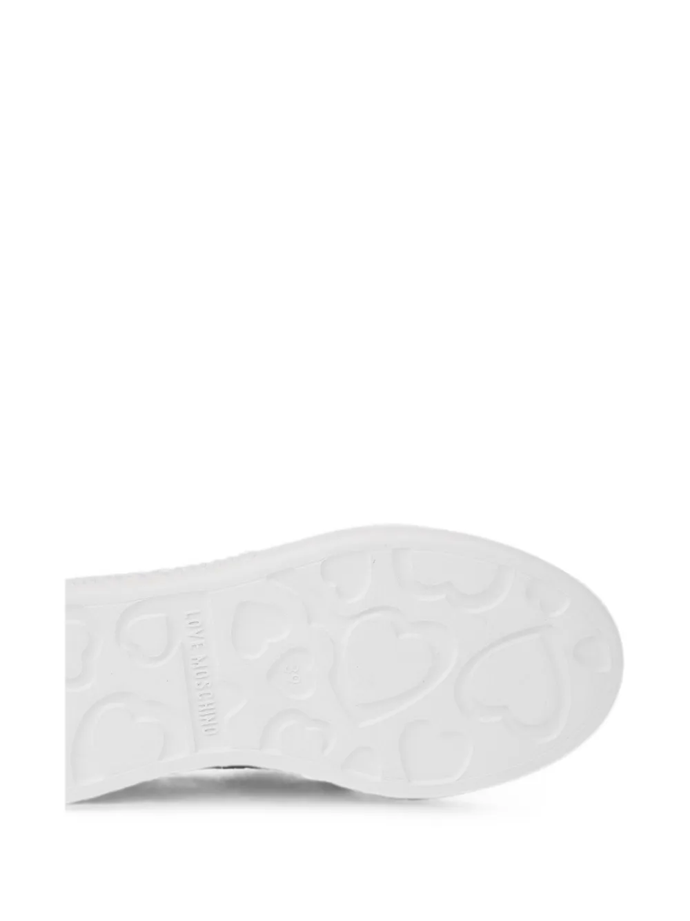 Moschino Love logo-embroidered sneakers Zwart