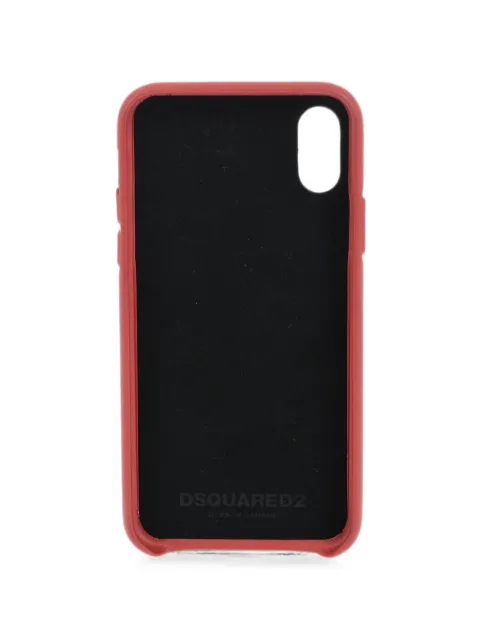 DSQUARED2 logo-print iPhone X case