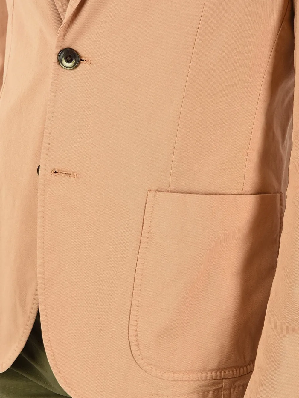 Corneliani Single-breasted Patch-pocket Cotton Blazer In Neutrals