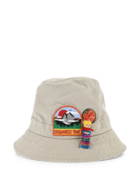 DSQUARED2 logo-patch appliqué bucket hat