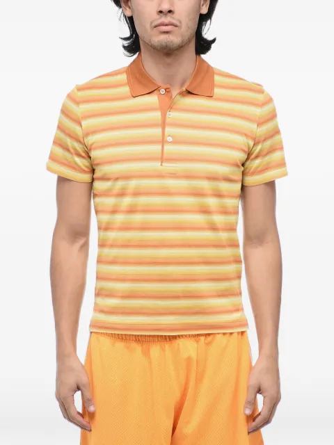 Corneliani striped short-sleeve polo shirt