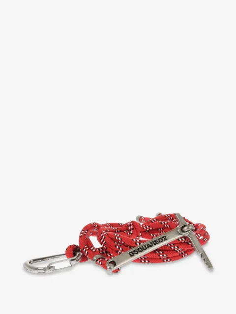 DSQUARED2 two-tone logo-engraved paracord belt