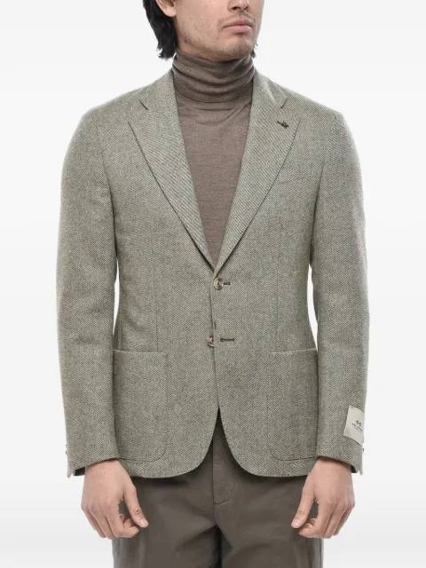 Corneliani single-breasted wool-blend jacket
