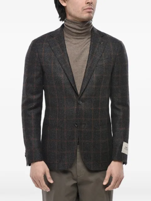 Corneliani blazer con botones y cuadros estampados