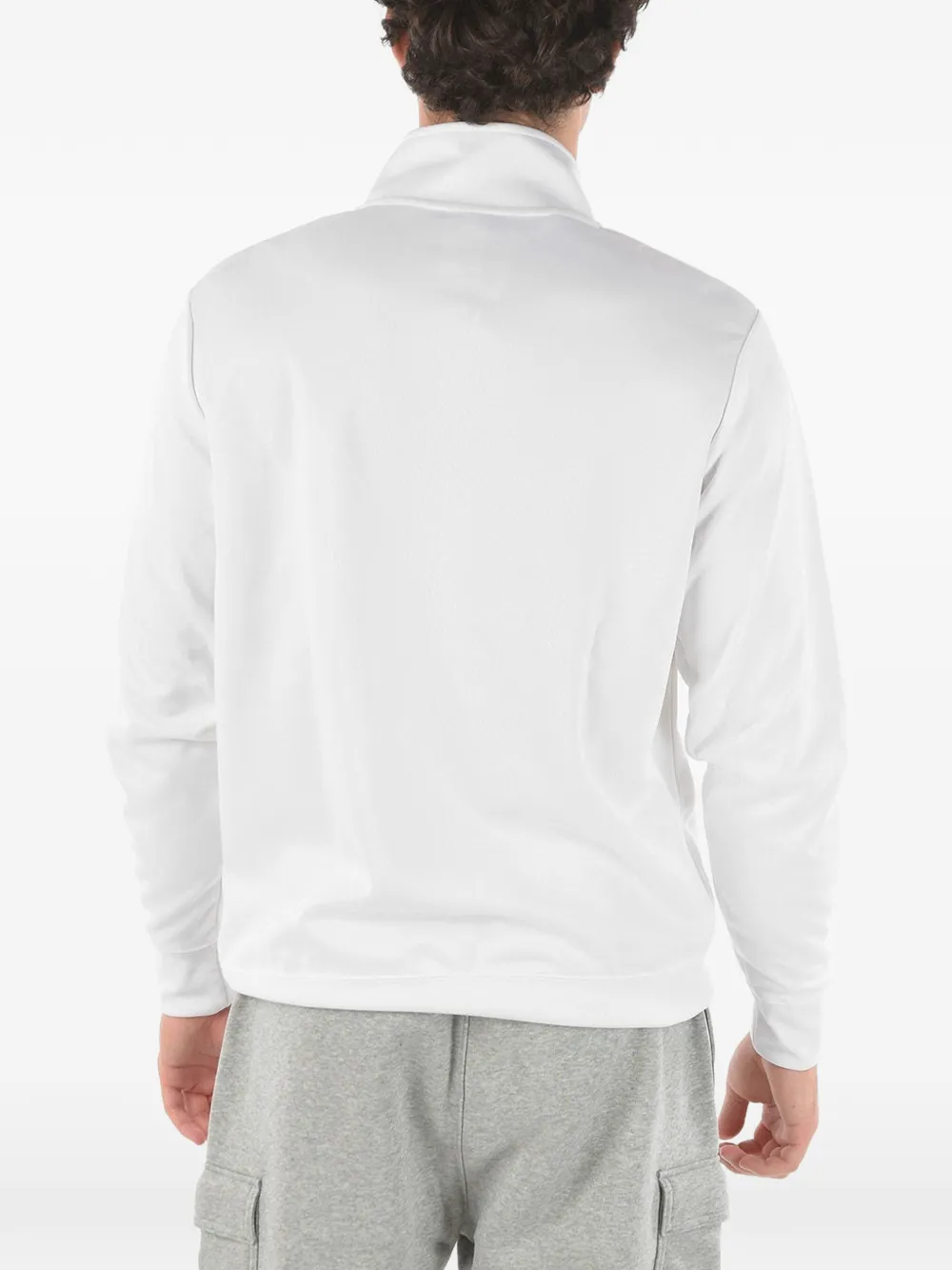 Nike logo-print mock-neck sweatshirt Wit