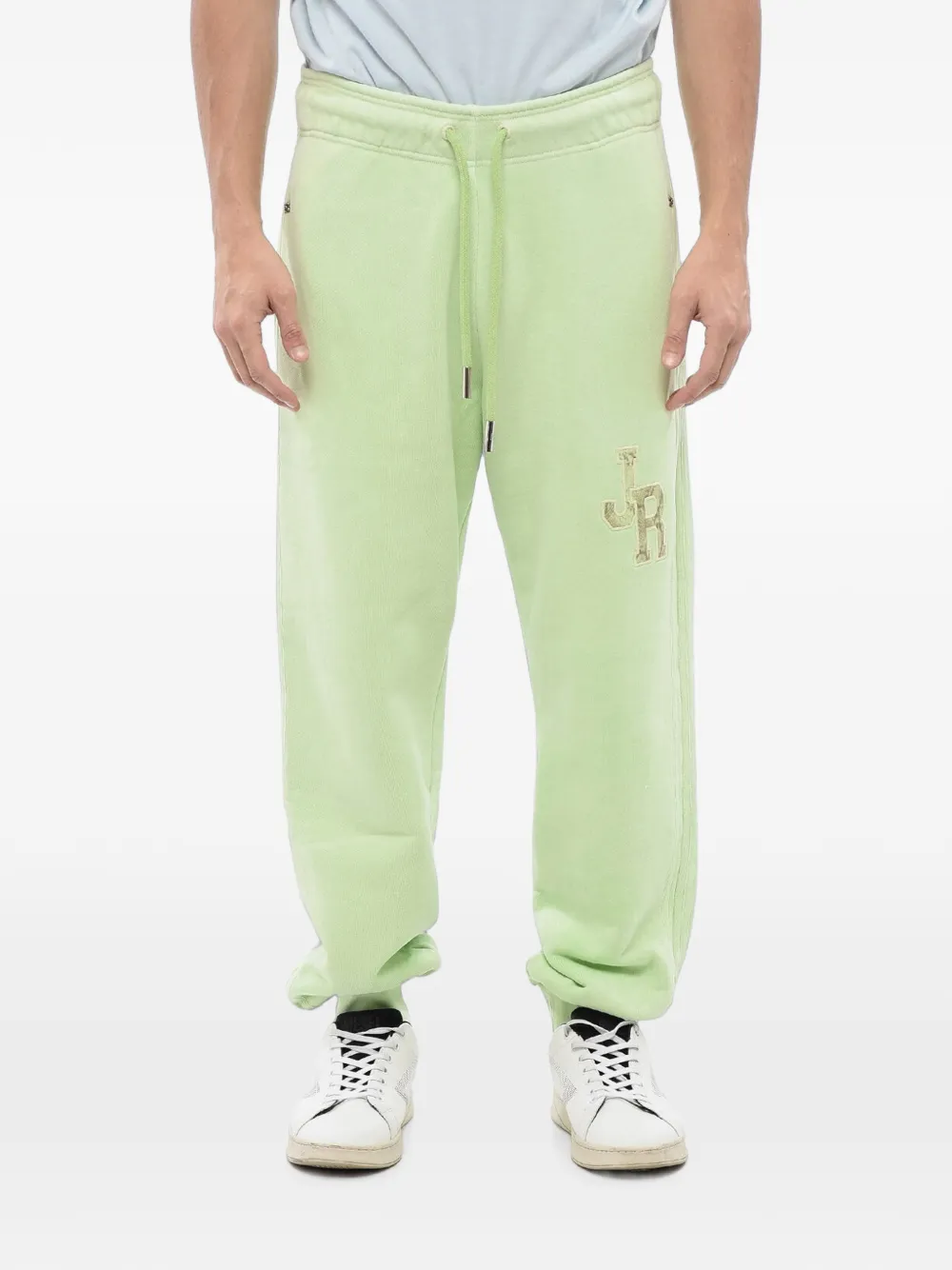 John Richmond embroidered-logo track pants - Grün