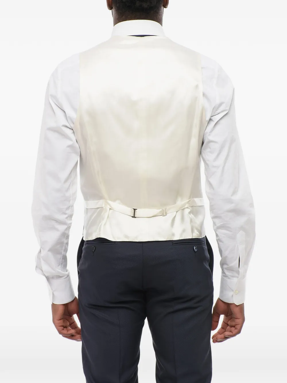 Corneliani single-breasted welt-pocket waistcoat Grijs