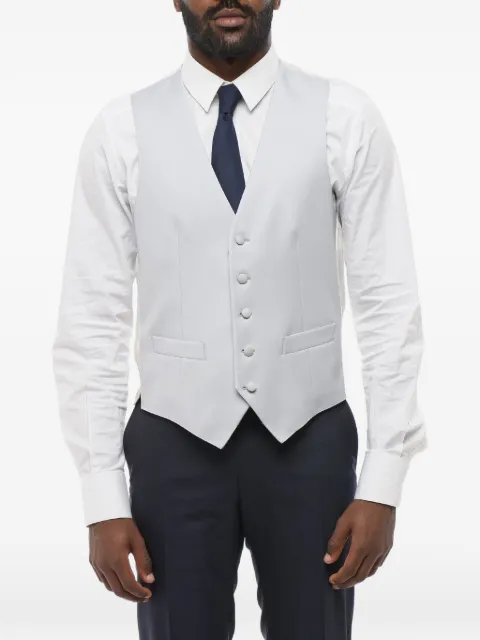 Corneliani single-breasted welt-pocket waistcoat