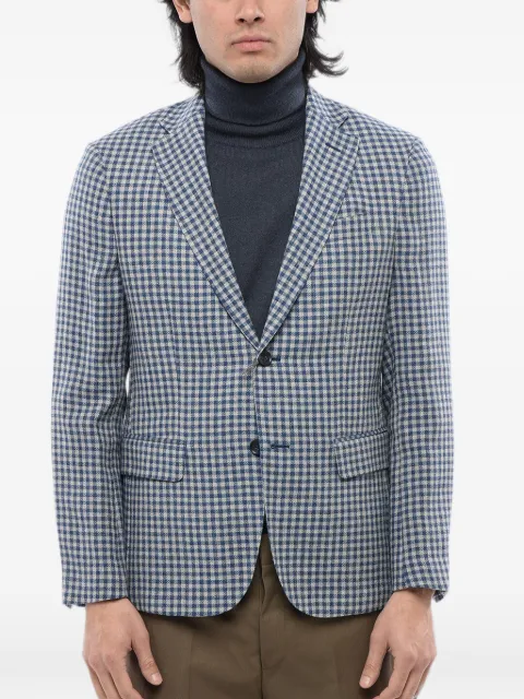 Corneliani checked single-breasted blazer