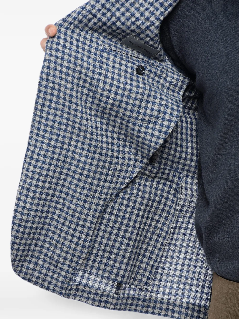 Corneliani Geruite blazer Blauw