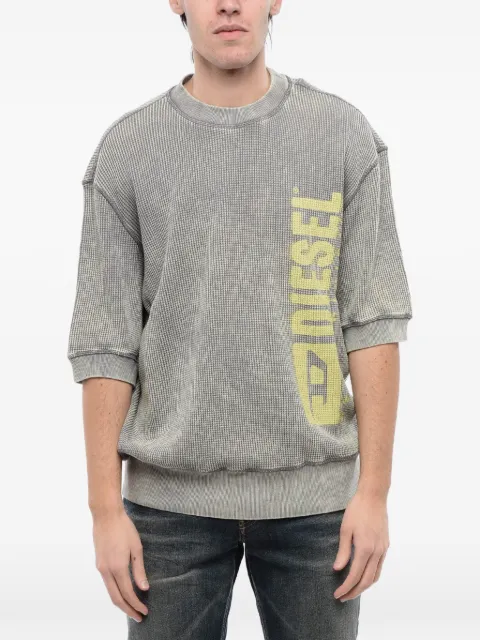 Diesel Red Tag acid-wash logo-print sweater