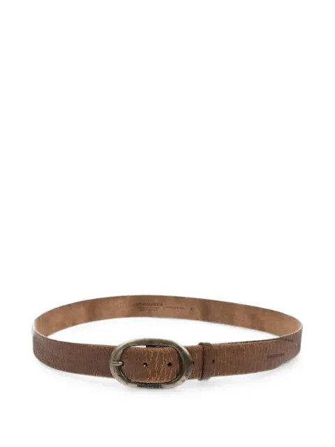 DSQUARED2 craquelé-effect leather belt