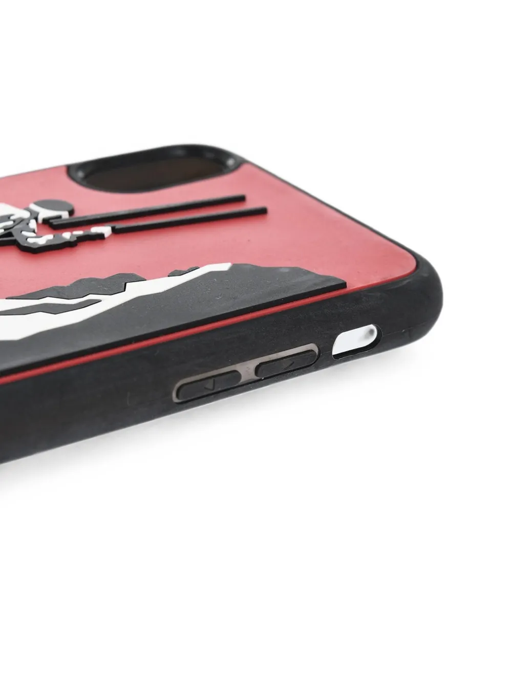 DSQUARED2 logo-print hiker-motif iPhone X cover Zwart