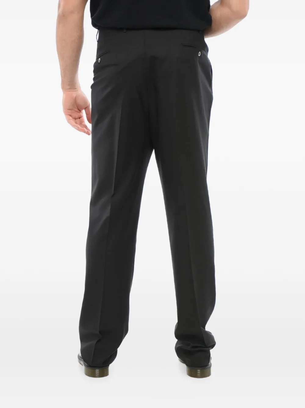 Corneliani Mantua broek met scheerwol Zwart