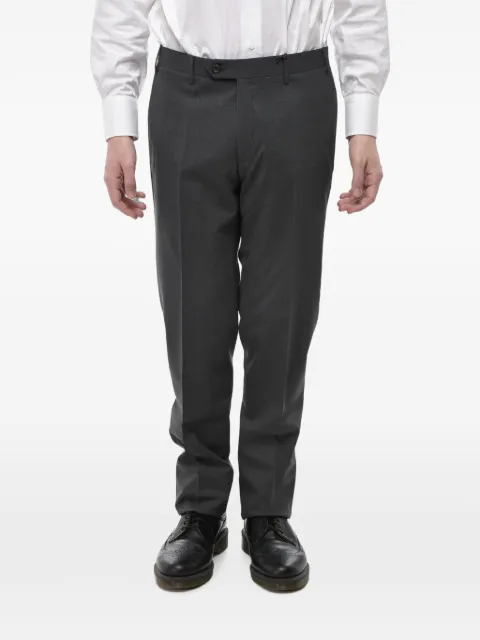 Corneliani belt-loop virgin-wool trousers
