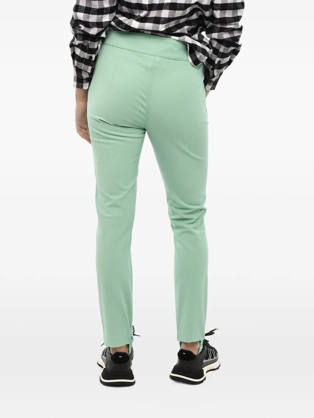 Woolrich logo-embroidered trousers Groen