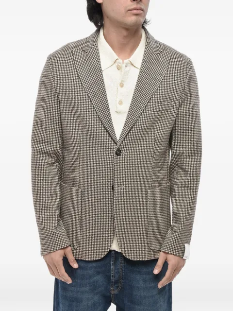 Paolo Pecora blazer con motivo pied de poule y botones