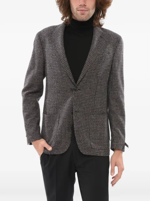 Corneliani Nino Danieli checked virgin wool blazer