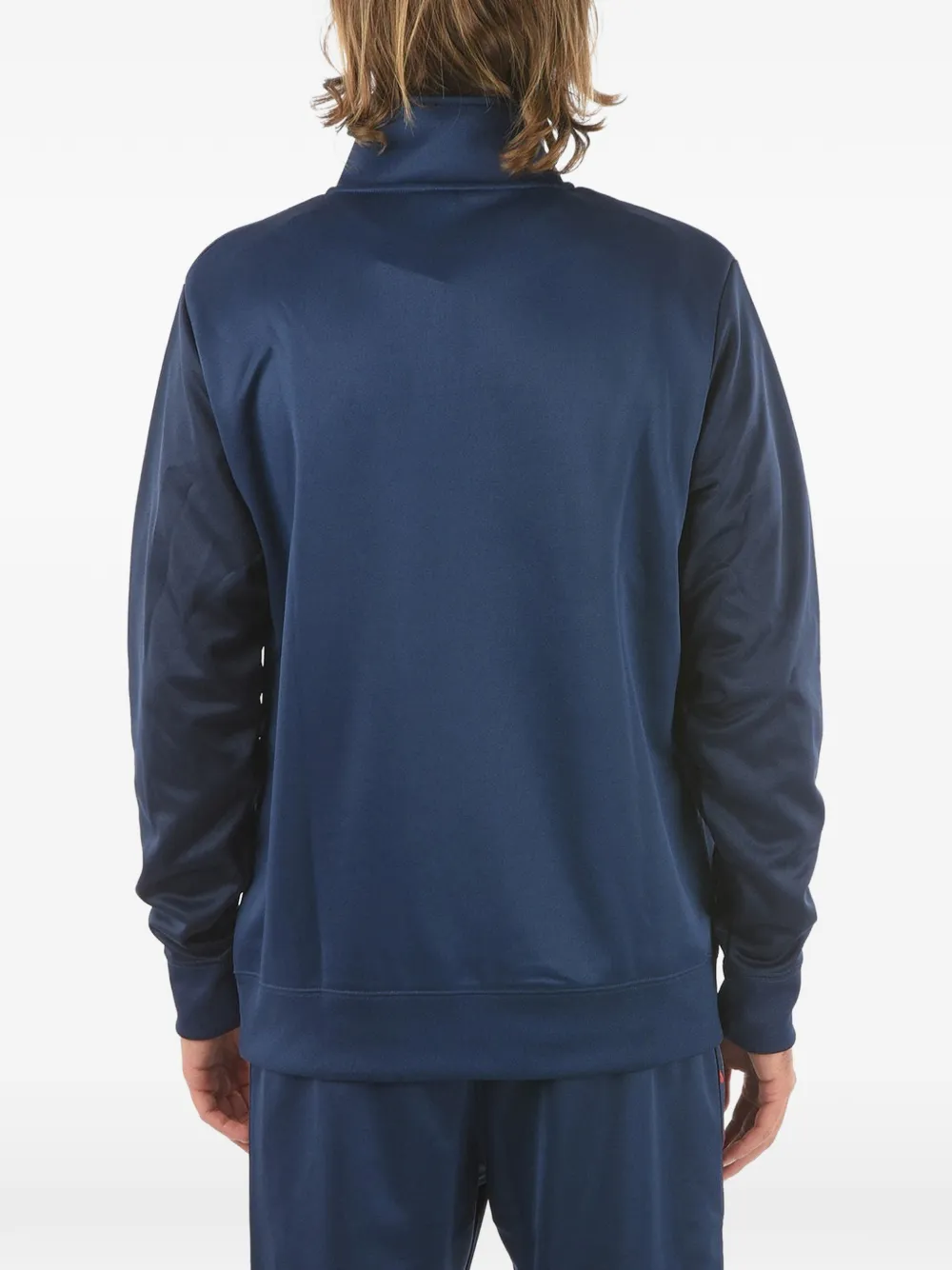 Nike Sportswear Repeat logo-print half-zip sweater Blauw