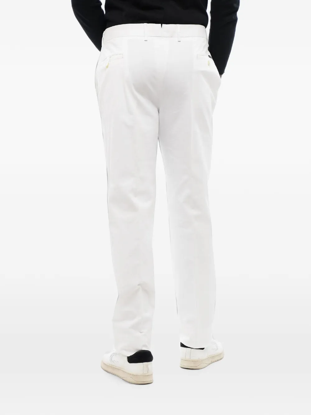 Corneliani Belt-loops Trousers In White