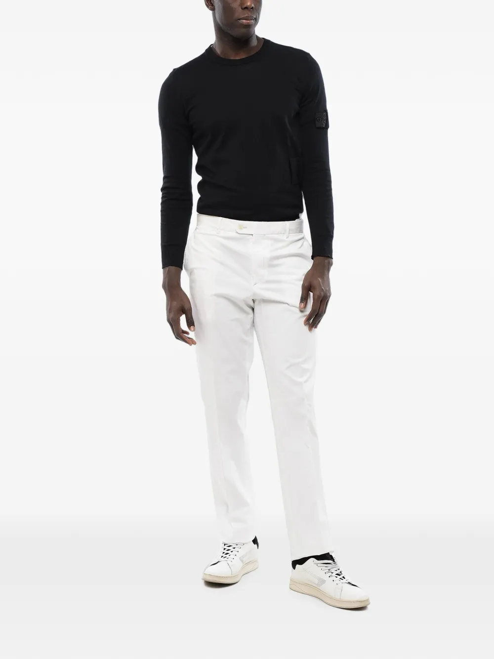 Corneliani Belt-loops Trousers In White