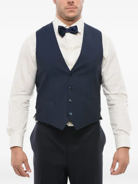Corneliani chaleco con cuatro botones