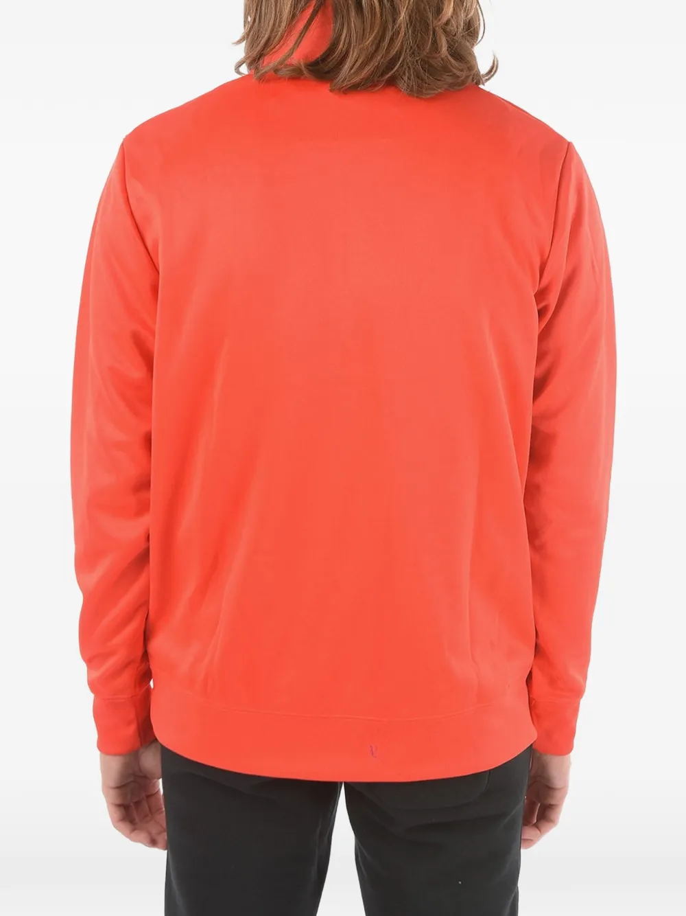 Nike logo-print half-zip sweatshirt Rood