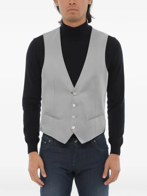 Corneliani single-breasted sleeveless waistcoat