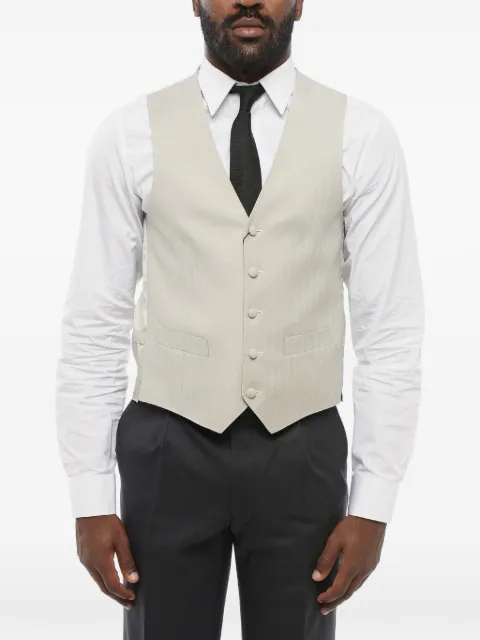 Corneliani button-fastening welt-pocket waistcoat