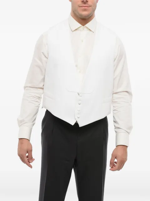 Corneliani honeycomb-knit ceremony waistcoat