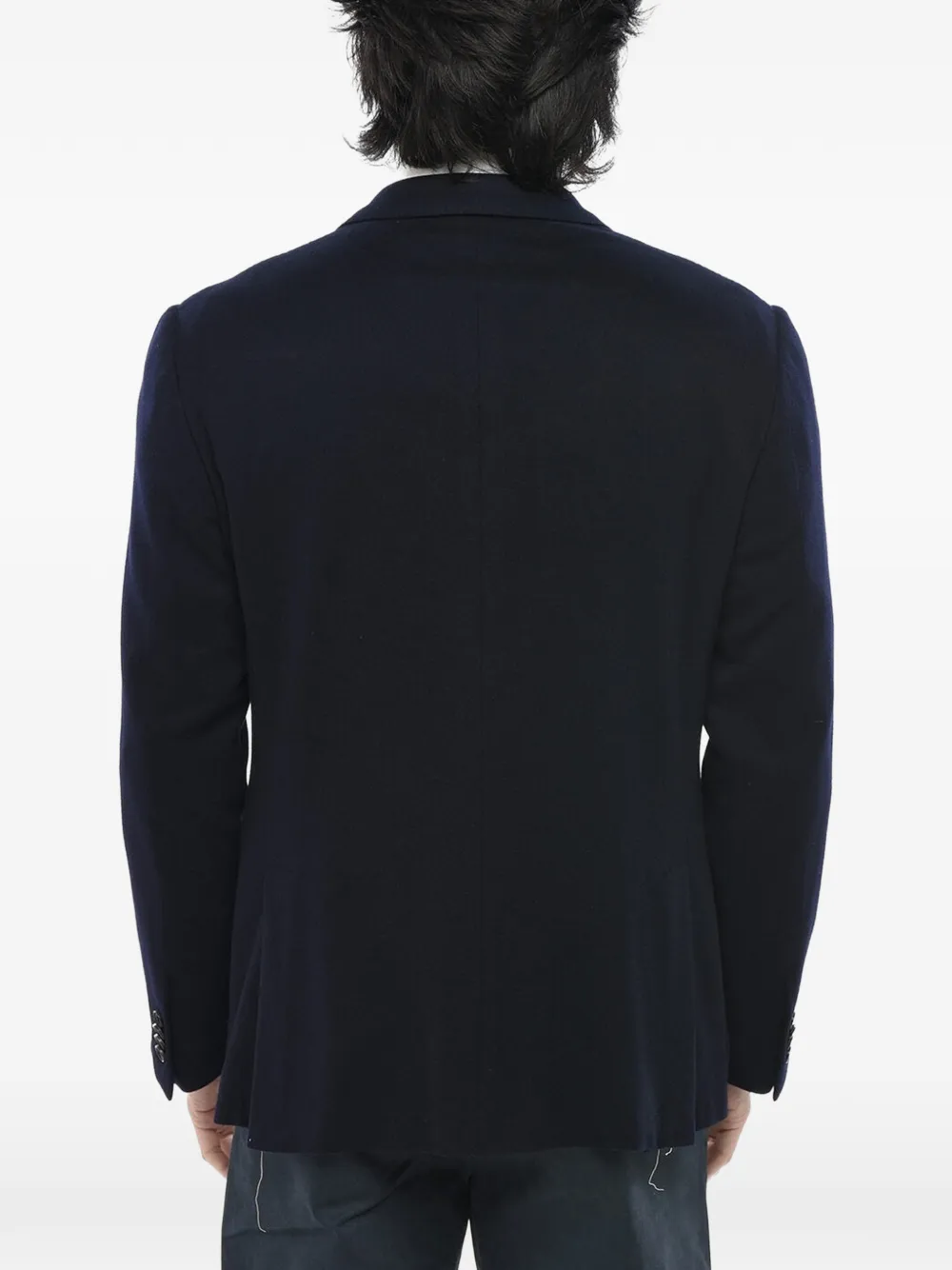 Corneliani Single-breasted Patch-pocket Blazer In Blue