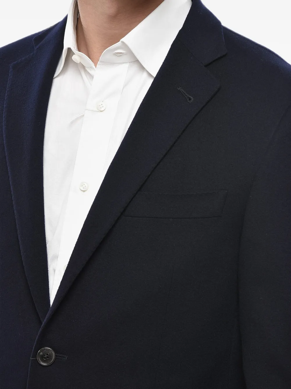 Corneliani Single-breasted Patch-pocket Blazer In Blue