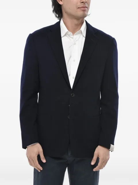 Corneliani single-breasted patch-pocket blazer