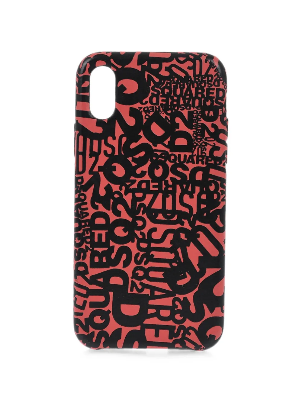 DSQUARED2 logo-print iPhone X phone case - Rot