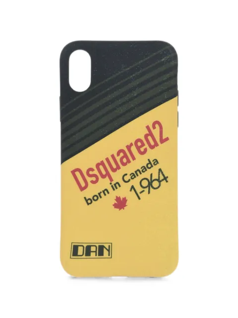 DSQUARED2 iPhone X logo-print case