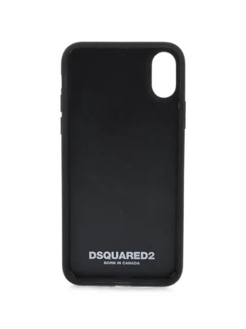 DSQUARED2 embossed horse-motif iPhone X case