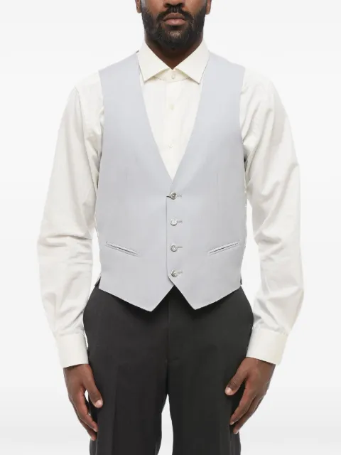 Corneliani enkeltradet vest i uld