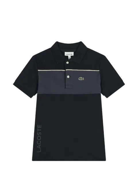 Lacoste Kids 컬러 블록 폴로 셔츠