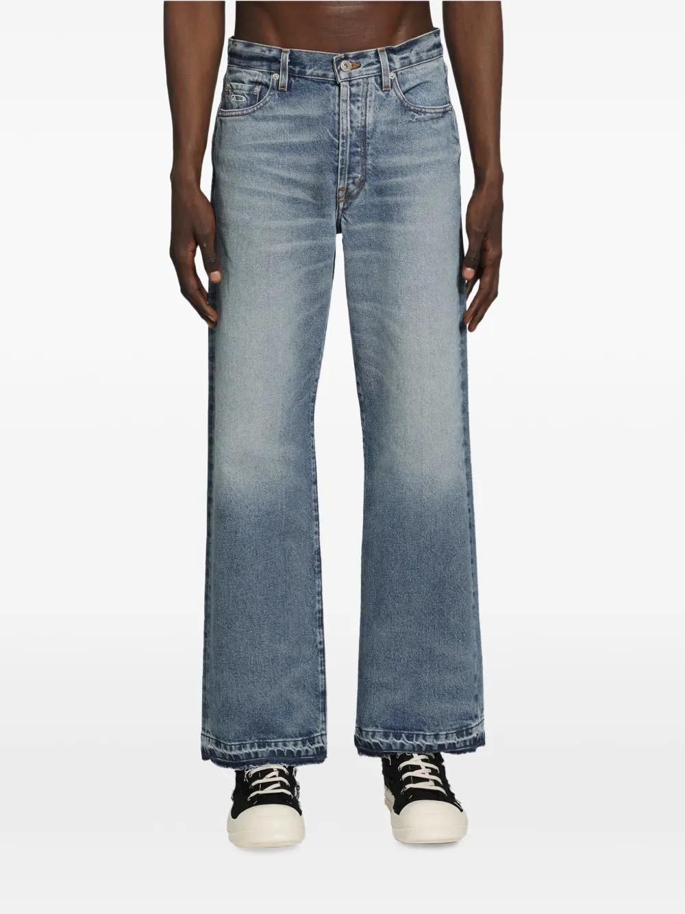 GALLERY DEPT. Melrose raw-cut jeans - Blu