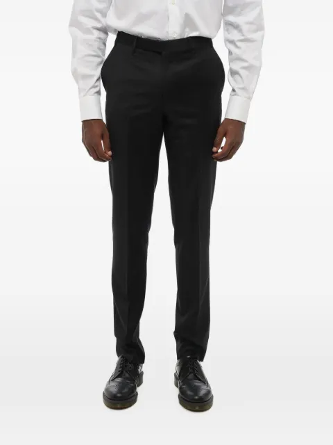Corneliani pressed-crease welt-pocket tailored trousers