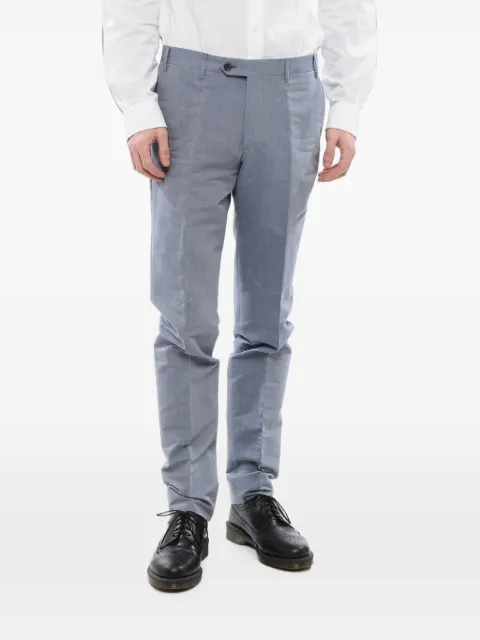 Corneliani cotton-piqué tailored trousers