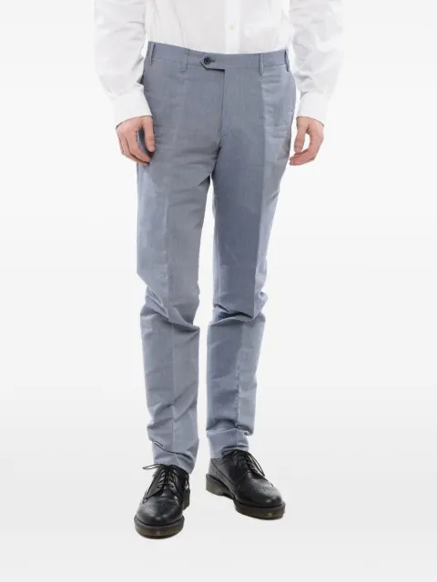 Corneliani cotton-piqué tailored trousers