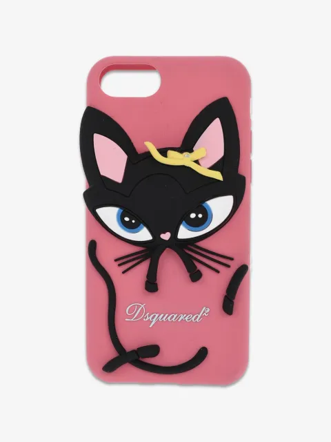 DSQUARED2 funda para iPhone Black Cat