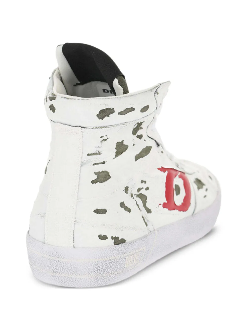 Diesel S-LEROJI MID logo-patch trainers Wit