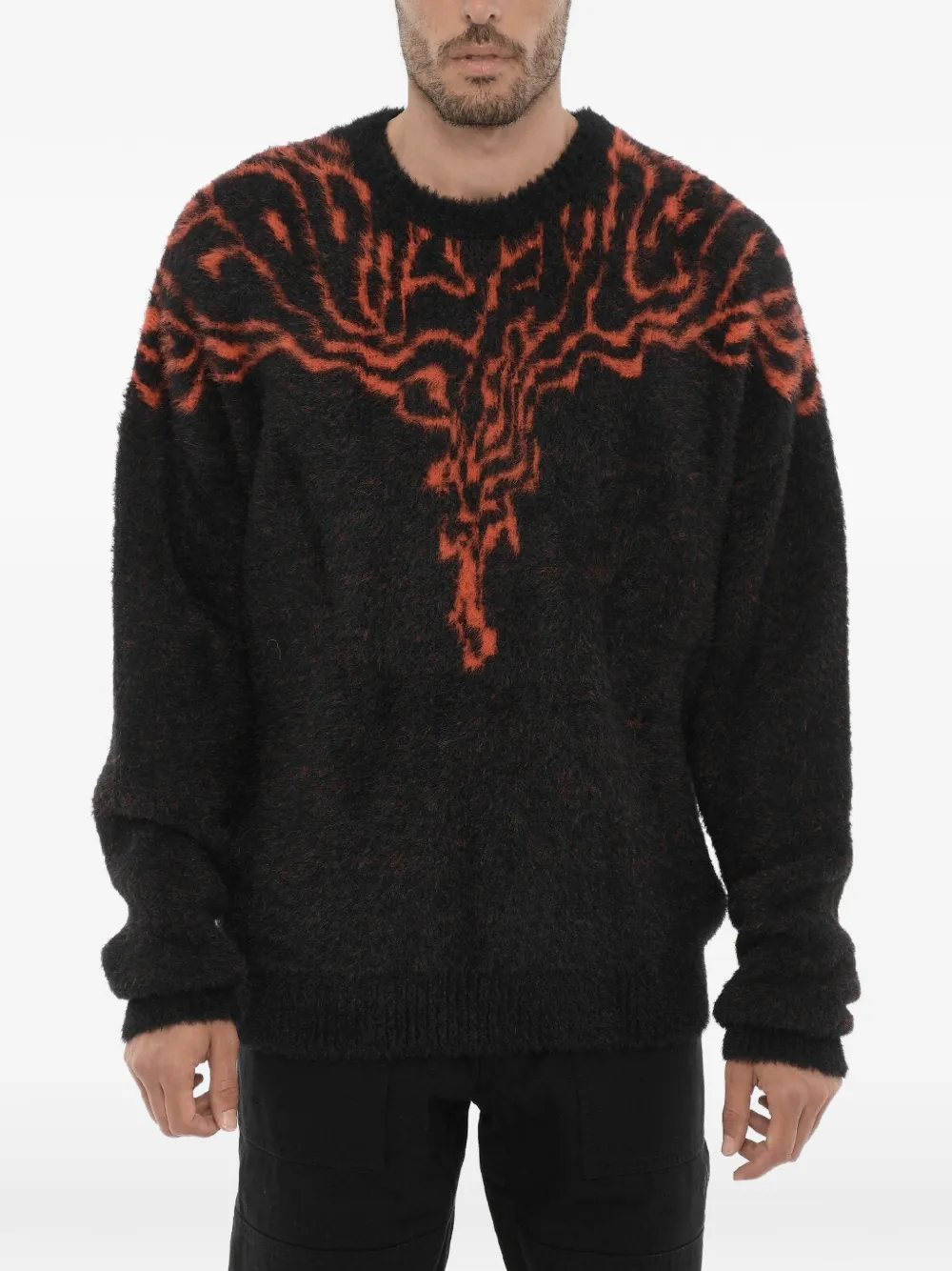 COUNTY OF MILAN embroidered crew-neck sweater - Schwarz