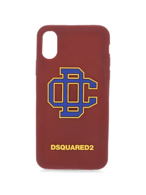 DSQUARED2 raised monogram iPhone X cover